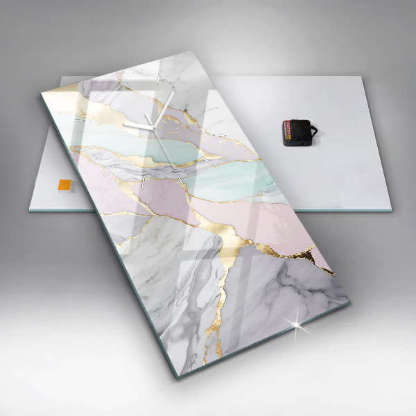 Vertikálne hodiny Mramorový vzor