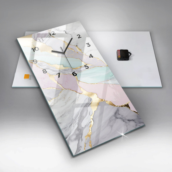 Vertikálne hodiny Mramorový vzor