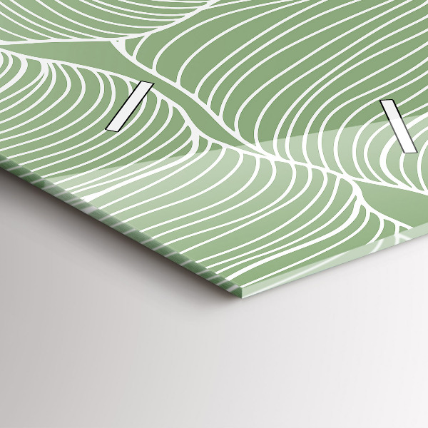 Vertikálne hodiny Listy prírodný vzor