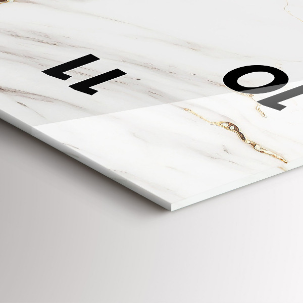 Vertikálne hodiny Dekoratívny mramor