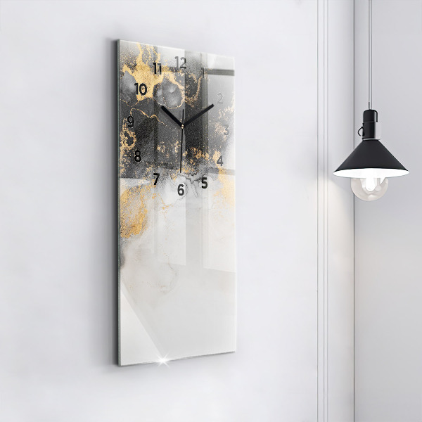 Vertikálne hodiny Umelecký mramor