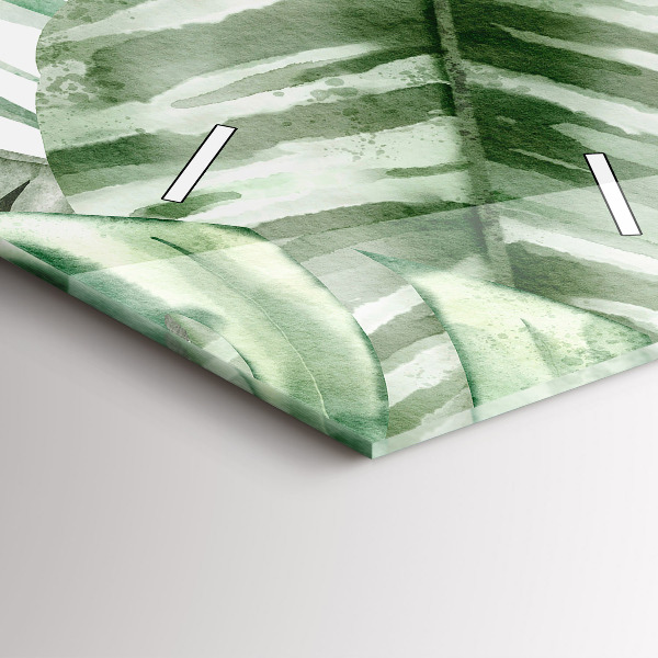 Vertikálne hodiny Maľované listy rastlín