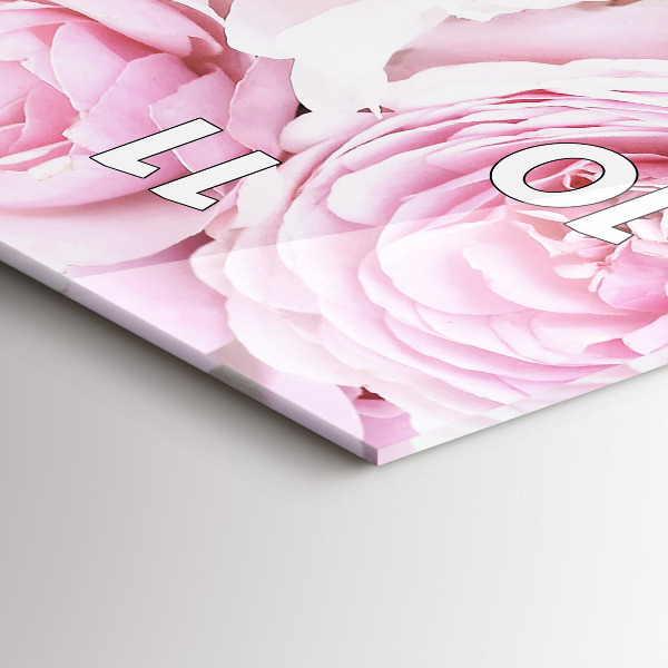 Vertikálne hodiny Dekoratívne kvety