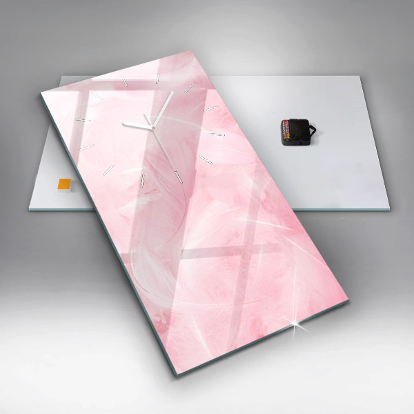 Vertikálne hodiny Perie – abstrakcia