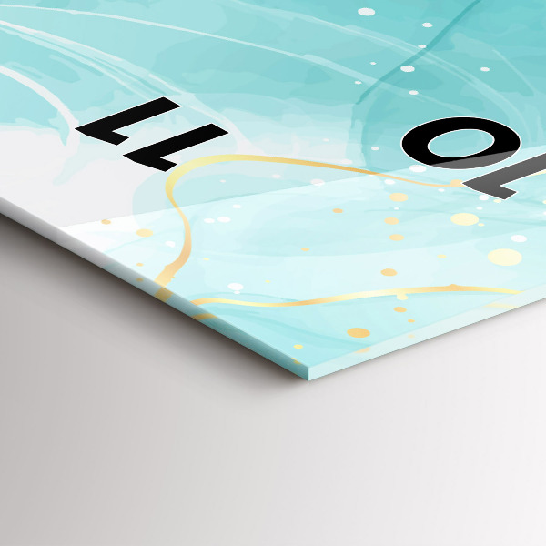 Vertikálne hodiny Mramorová abstrakcia