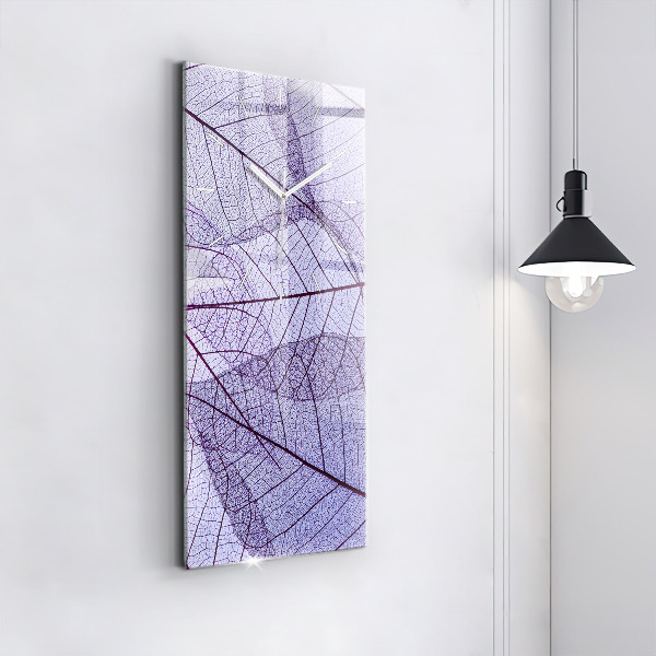 Vertikálne hodiny Listy – príroda