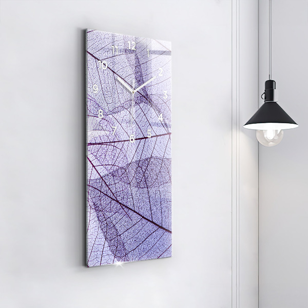 Vertikálne hodiny Listy – príroda