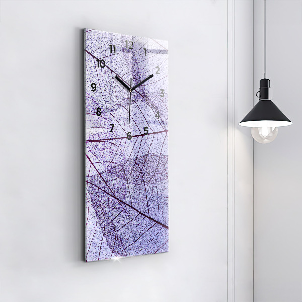 Vertikálne hodiny Listy – príroda