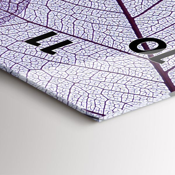 Vertikálne hodiny Listy – príroda