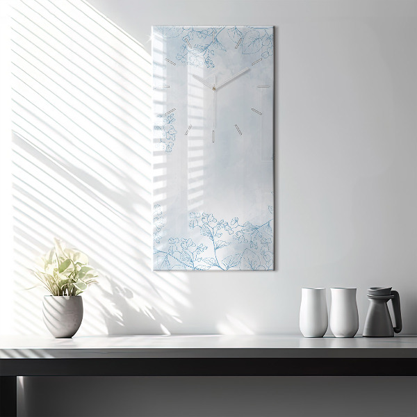 Vertikálne hodiny Náčrt rastliny