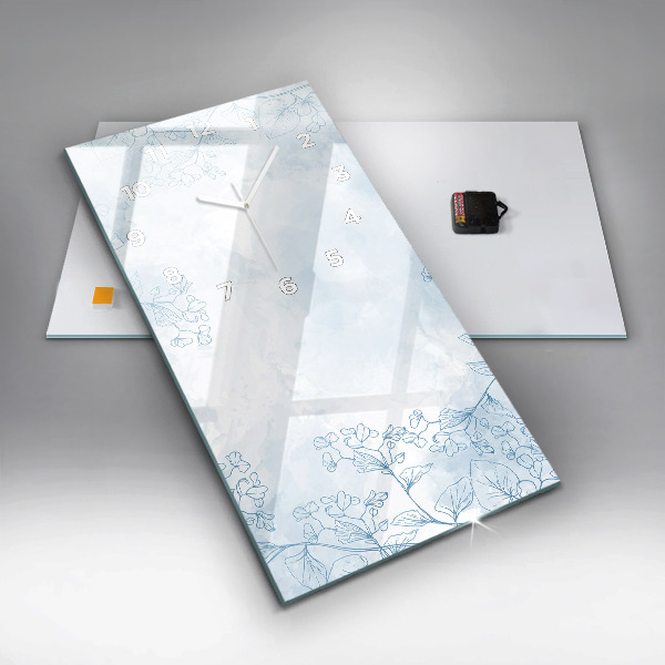 Vertikálne hodiny Náčrt rastliny