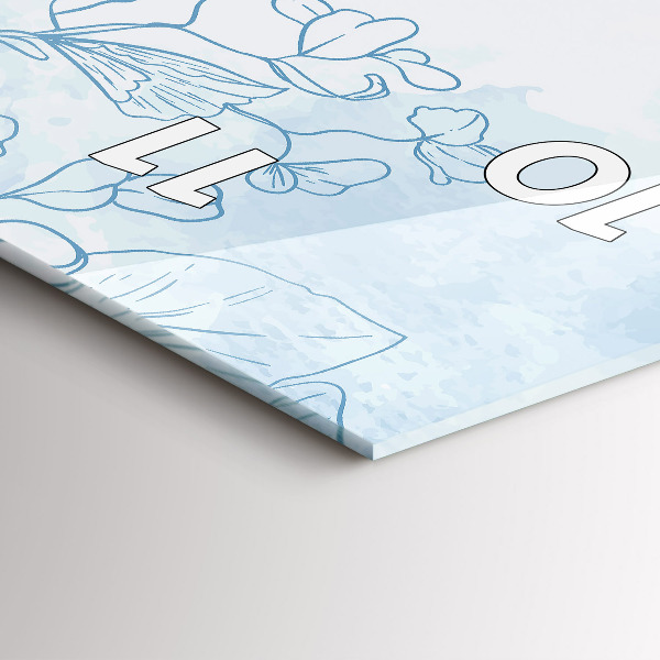 Vertikálne hodiny Náčrt rastliny