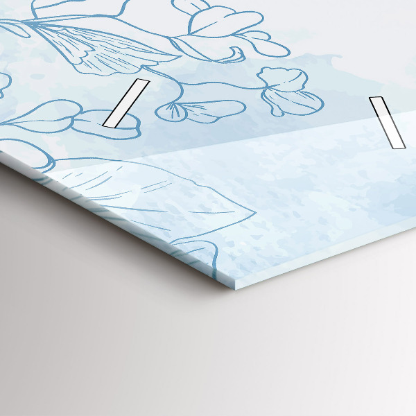 Vertikálne hodiny Náčrt rastliny