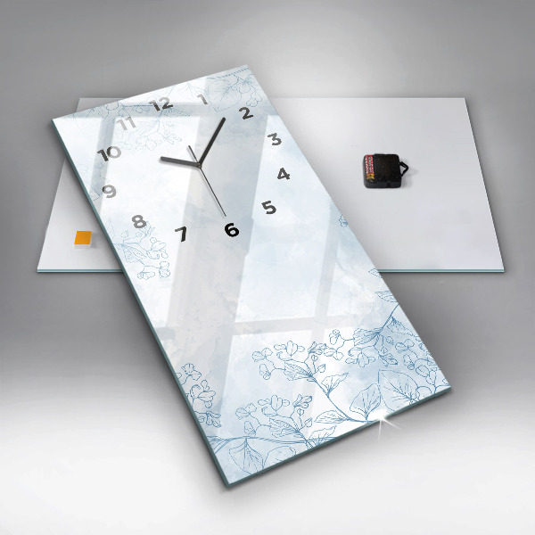 Vertikálne hodiny Náčrt rastliny