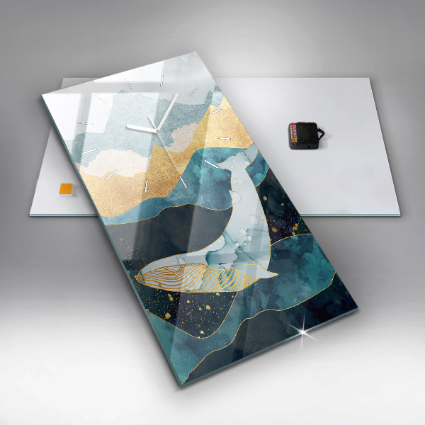 Vertikálne hodiny Abstraktná veľryba