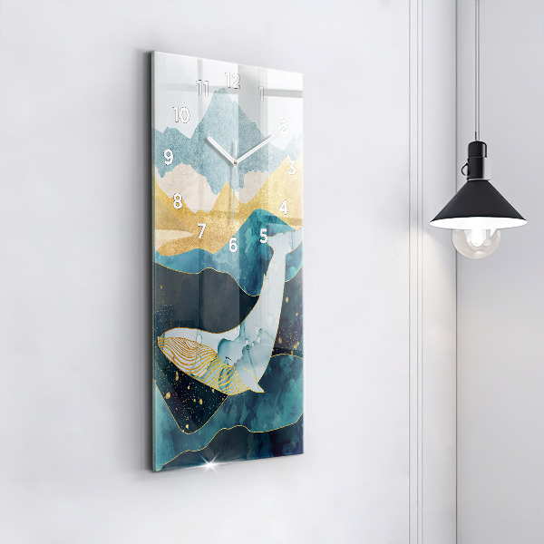 Vertikálne hodiny Abstraktná veľryba