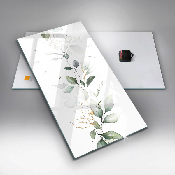 Vertikálne hodiny Listy abstrakcie