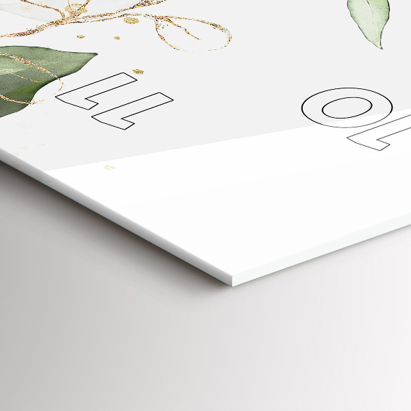 Vertikálne hodiny Listy abstrakcie