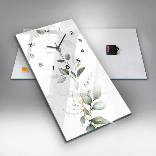 Vertikálne hodiny Listy abstrakcie