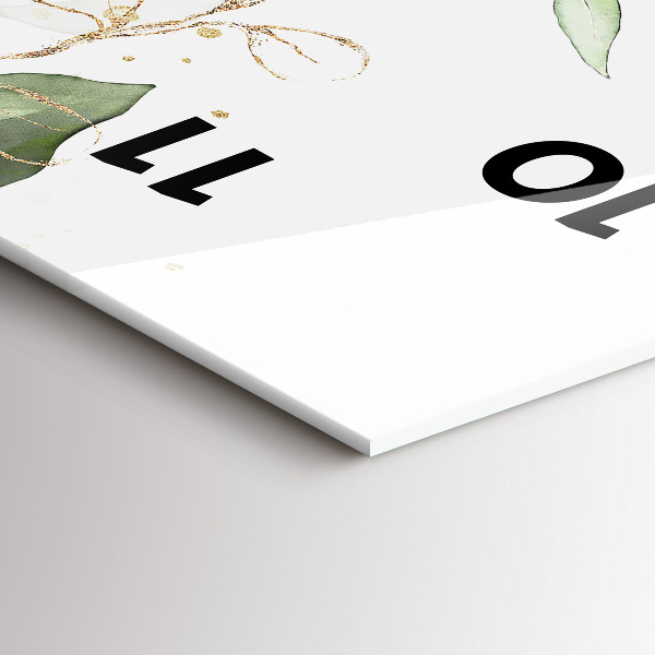 Vertikálne hodiny Listy abstrakcie