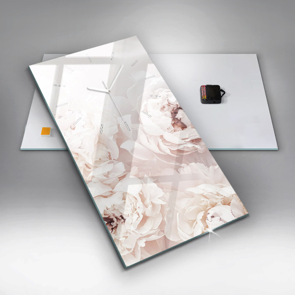 Vertikálne hodiny Kvety pivonky