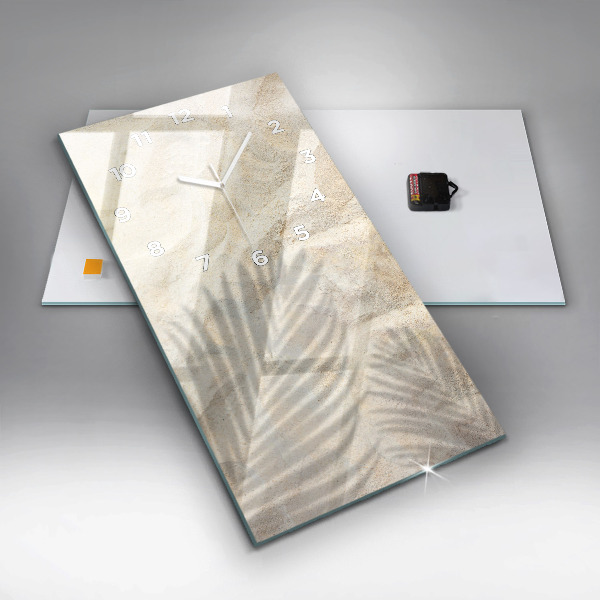 Vertikálne hodiny Tieň palmy v piesku