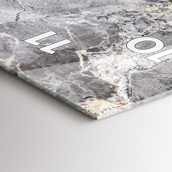 Vertikálne hodiny Šedý žulový mramor