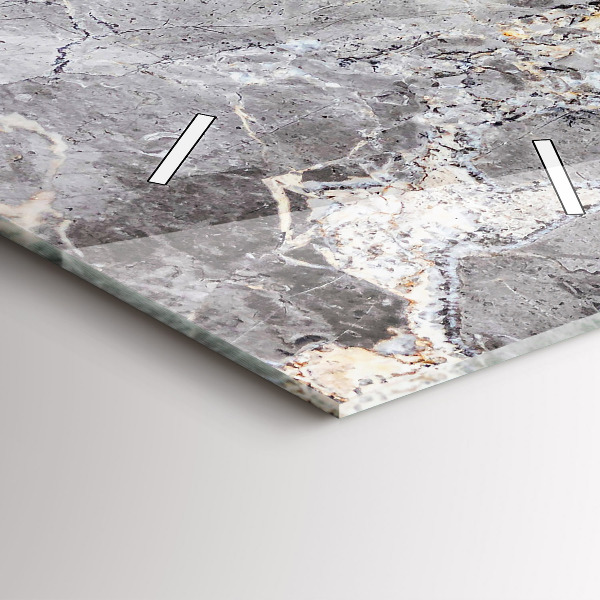 Vertikálne hodiny Šedý žulový mramor