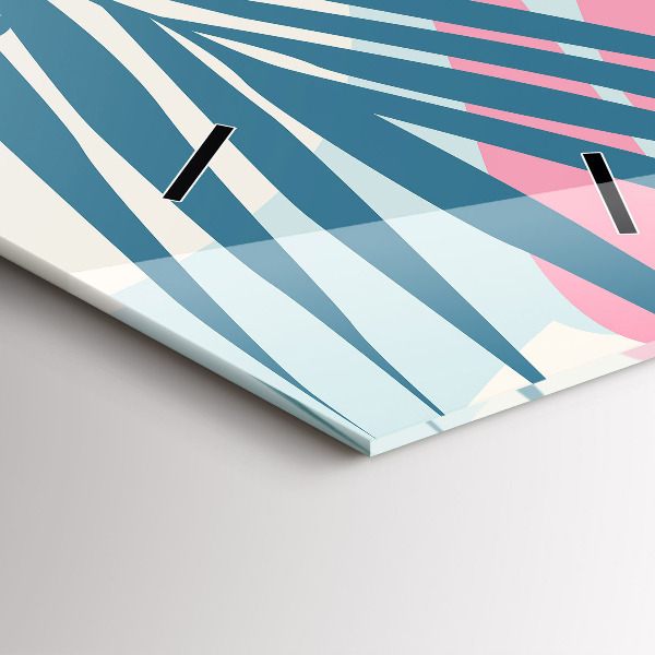 Vertikálne hodiny Pastelové listy – trópy