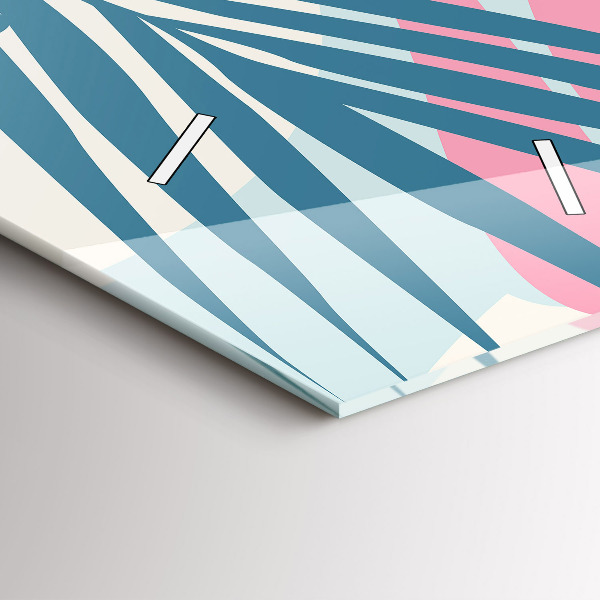 Vertikálne hodiny Pastelové listy – trópy