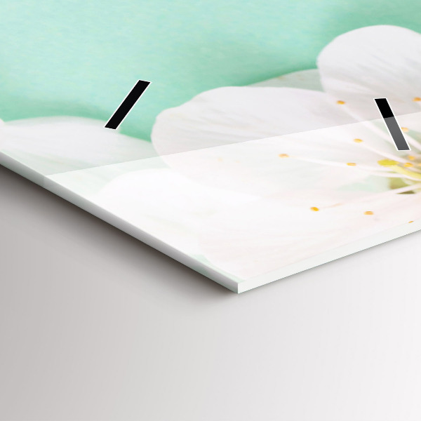 Vertikálne hodiny Kvitnúce kvety jabloní