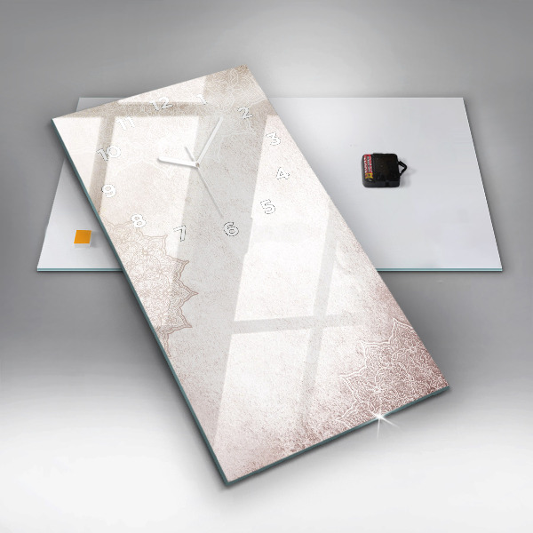 Vertikálne hodiny Dekoratívny vzor