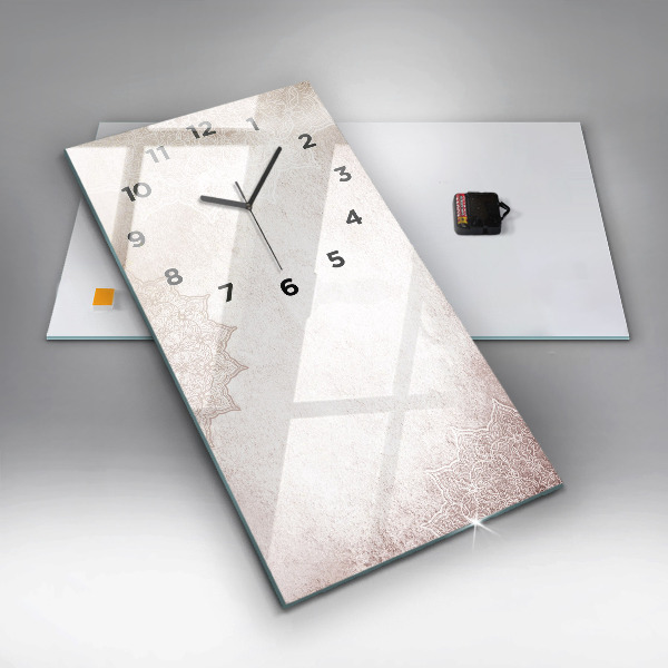 Vertikálne hodiny Dekoratívny vzor