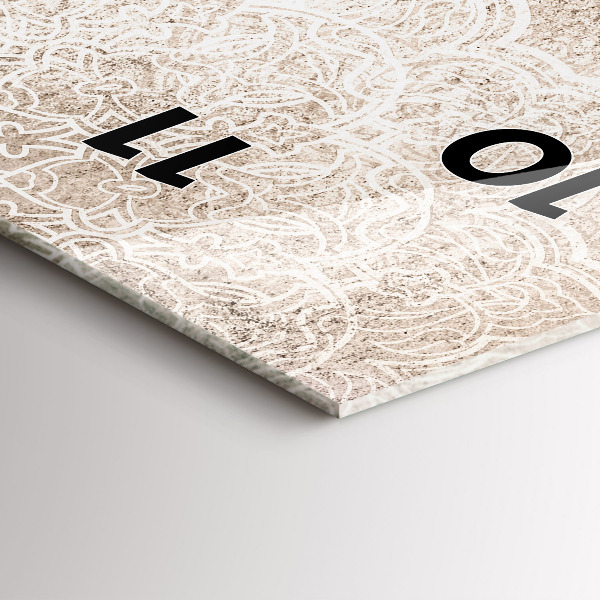 Vertikálne hodiny Dekoratívny vzor