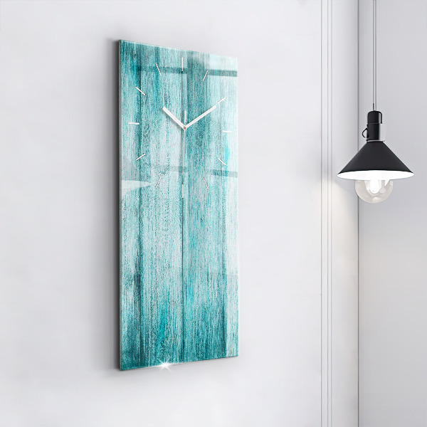 Vertikálne hodiny Modré staré drevo