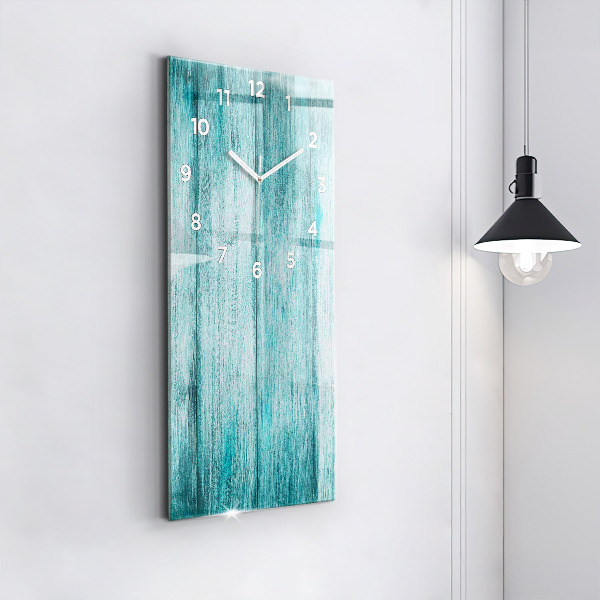 Vertikálne hodiny Modré staré drevo