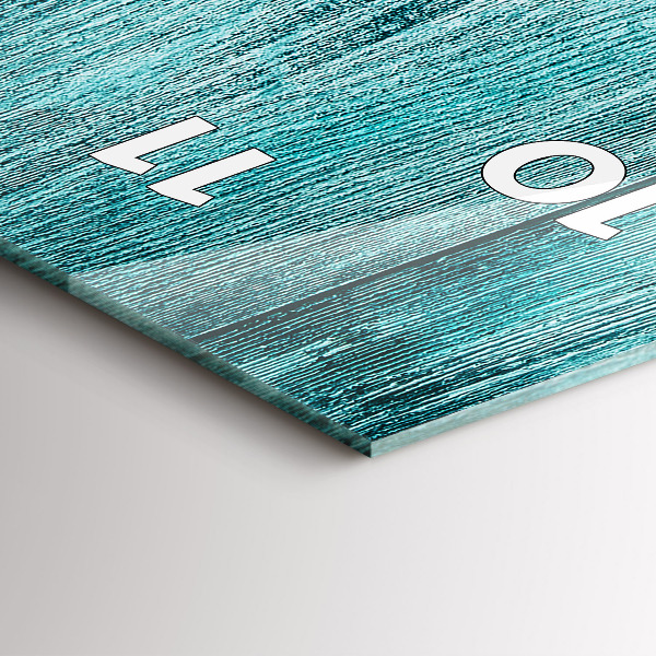 Vertikálne hodiny Modré staré drevo