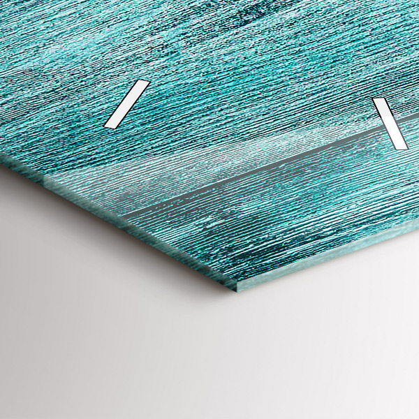 Vertikálne hodiny Modré staré drevo