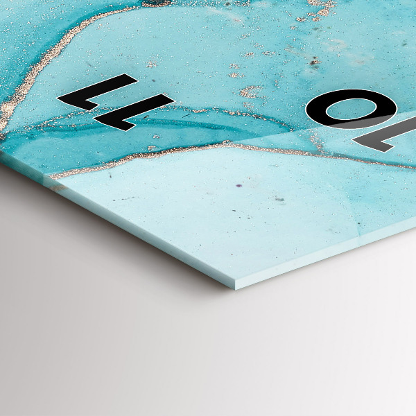 Vertikálne hodiny Dekoratívny mramor