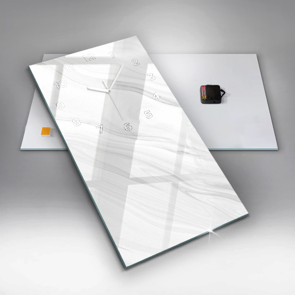 Vertikálne hodiny Dekoratívny mramor