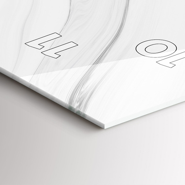 Vertikálne hodiny Dekoratívny mramor