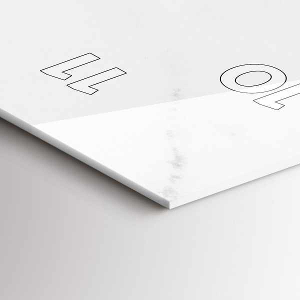 Vertikálne hodiny Elegantný mramor