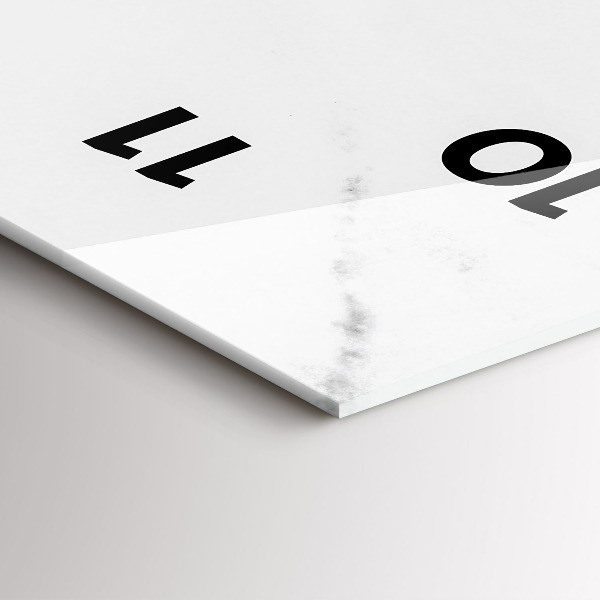 Vertikálne hodiny Elegantný mramor