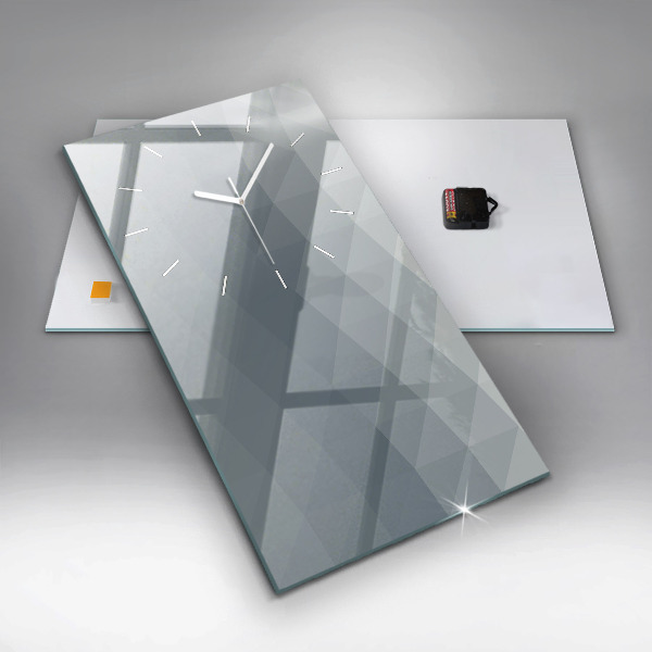 Vertikálne hodiny Šedá abstrakcia