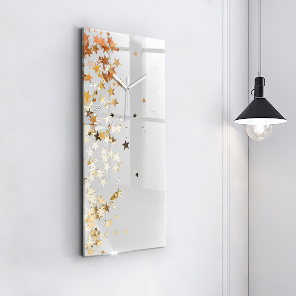 Vertikálne hodiny Hviezdy na svetlom pozadí