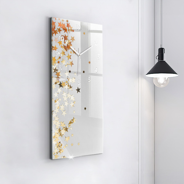 Vertikálne hodiny Hviezdy na svetlom pozadí