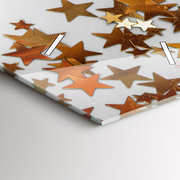 Vertikálne hodiny Hviezdy na svetlom pozadí