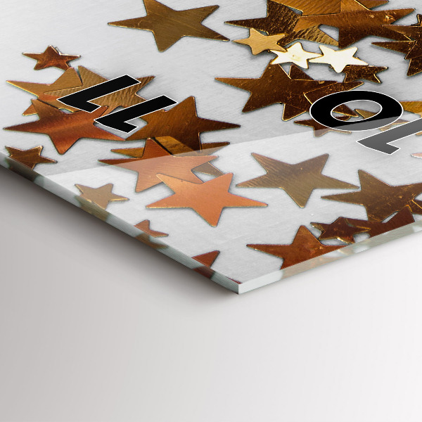 Vertikálne hodiny Hviezdy na svetlom pozadí