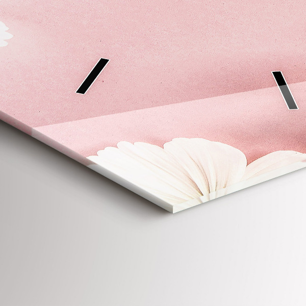 Vertikálne hodiny Kvety sedmokrásky