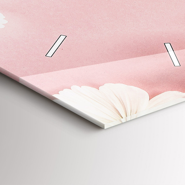 Vertikálne hodiny Kvety sedmokrásky